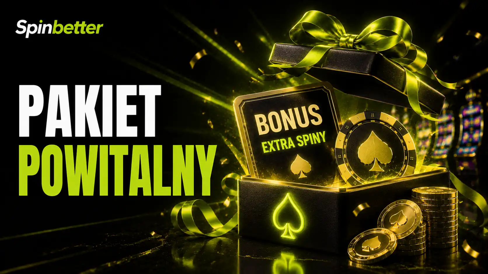 Bonus 25 euro SpinBetter na tle drabinki czterech wpłat powitalnych