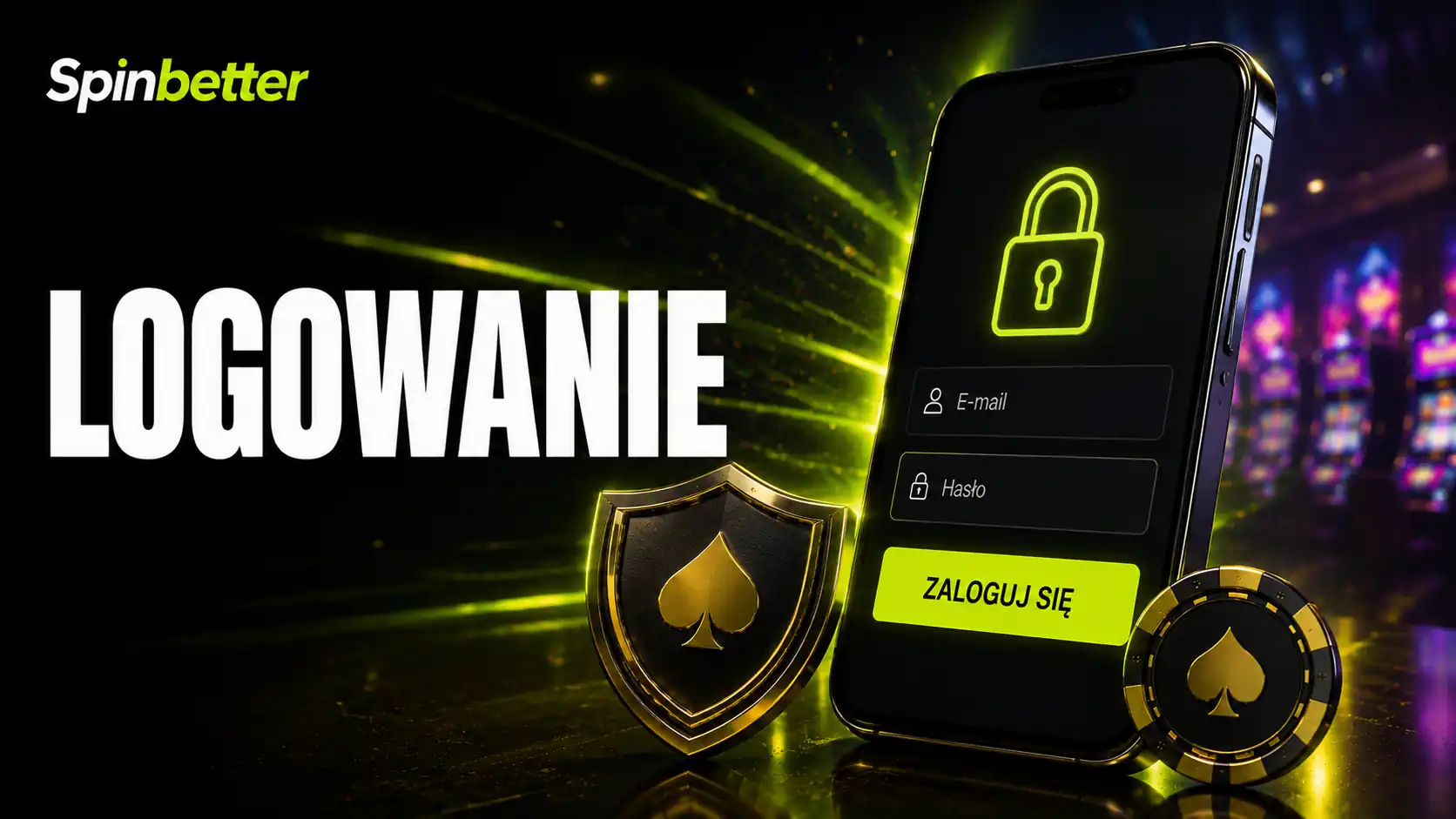 SpinBetter login — ekran wejścia na konto z polem identyfikatora